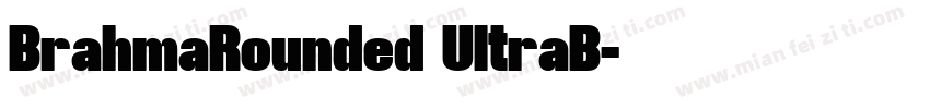 BrahmaRounded UltraB字体转换